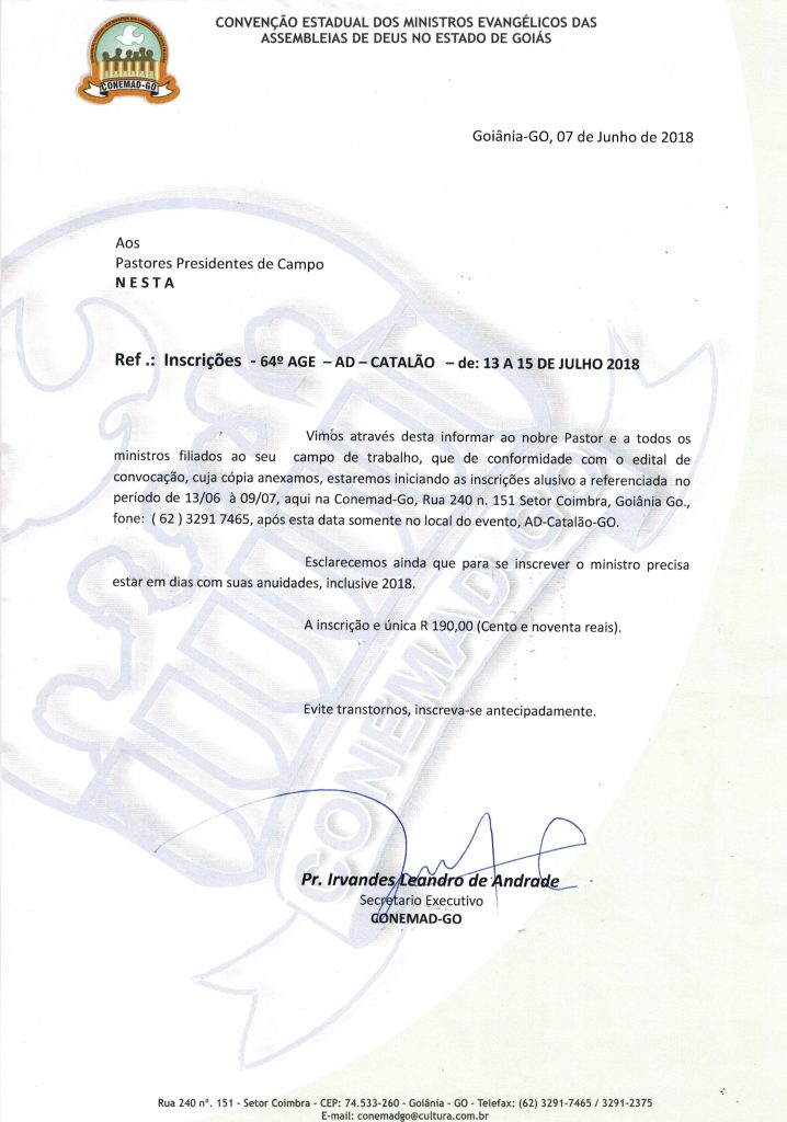CIRCULAR INSCRIÇÕES - ILA - SCANNER